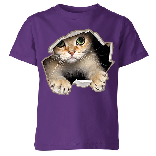3D Graphic Cat Cool Boys Girls Funny Presents Gifts For kids T-Shirts #P1#OR#A - Picture 13 of 19
