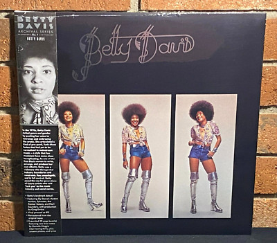 BETTY DAVIS - Self Titled, Remastered BLACK VINYL LP OBI Strip + Booklet Sealed
