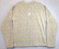 Prana Sweater Breathe Long Sleeve Womens Tan / Brown Size XL Made in USA