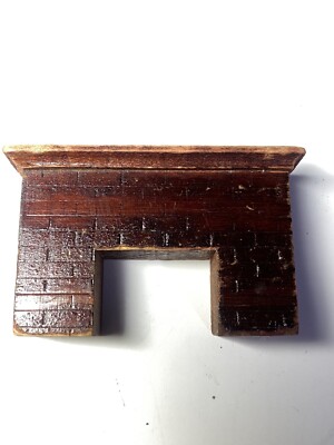 Old Wood Looks Like Brick Dollhouse Fireplace