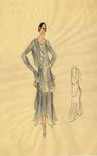 Original Parisian Fashion Watercolours