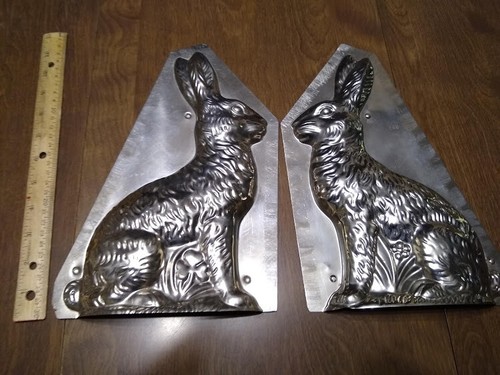 Vintage Schokoladenform "großer sitzender Hase" - 11" hoch x 6 3/4" breit x 2 1/2" - Bild 3 von 4