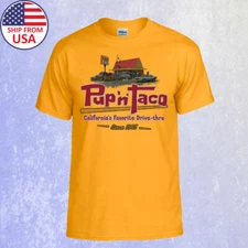 Pup 'N' Taco California Drive Thru Men's Yellow Gold Size S-5XL