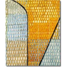 Paul Klee Abstract Painting Ceramic Tile Mural PT04969. 40 x 48 (30) 8x8 tiles