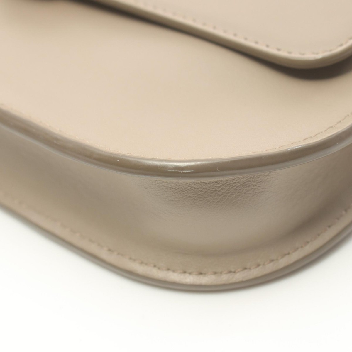 Chloe Tess Chain Shoulder crossbody Bag leather Beige Used