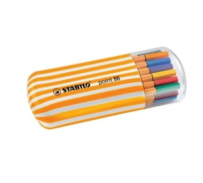 Stabilo Point 88 Fineliner Pen 0.4mm 20 Color Set Zebrui Casing - Germany