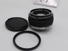 RARE SILVER NOSE Olympus OM  F Zuiko AUTO S 50mm F1.8   Lens filter Caps ref37