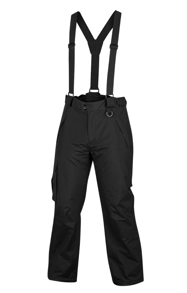 SPORT ESSENTIALS Men’s Suspender Snow Pants Snowboard Ski Size M - Black  NWOT