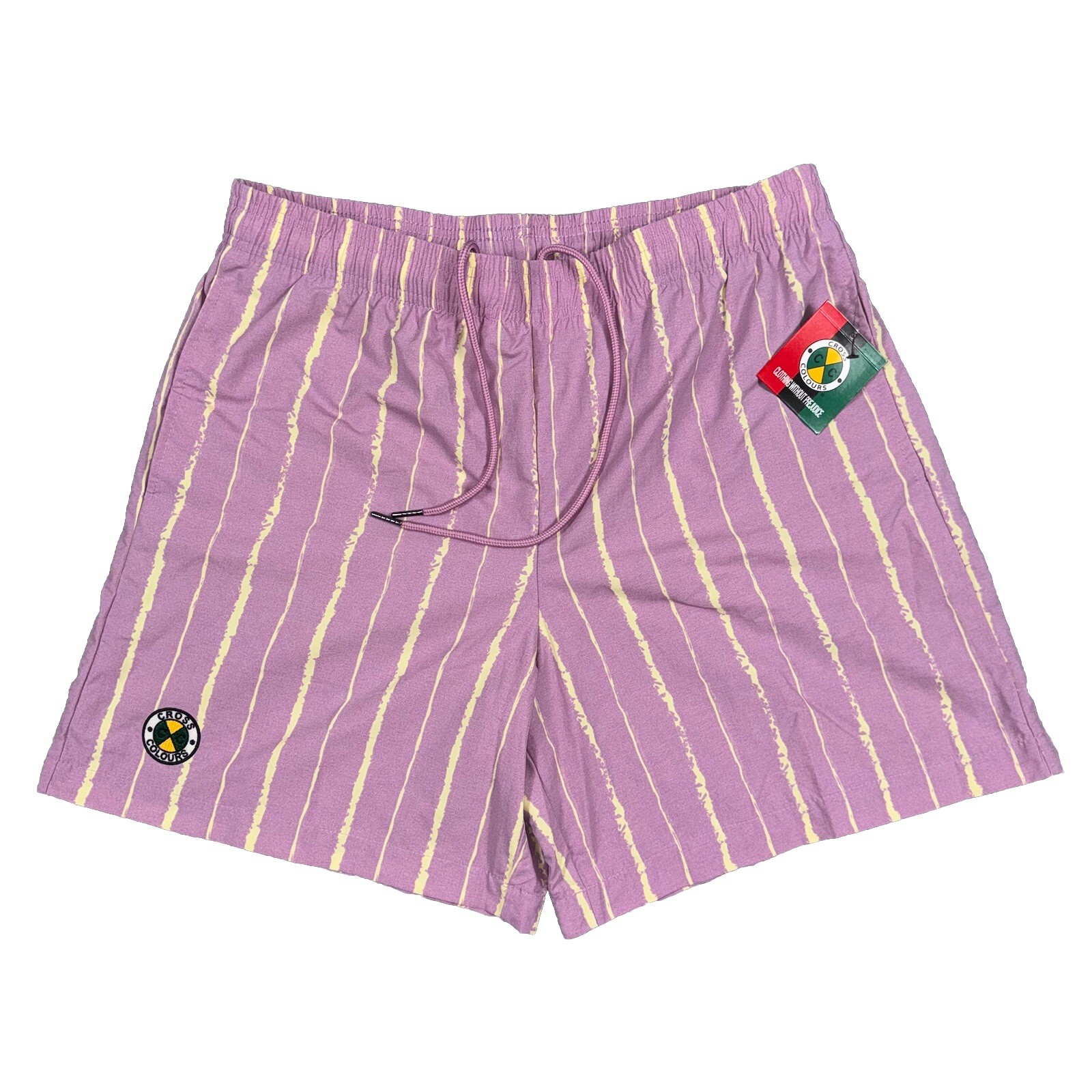 Cross Colours AOP Nylon Shorts Purple Yellow C92315TRB09 Men's NWT eBay