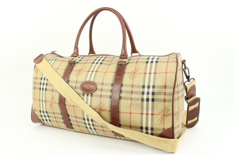 Burberry Beige Nova Check Duffle Bag with Strap B… - image 2