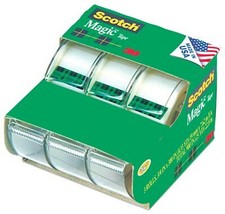 Scotch 3105 3/4" x 300" Scotch Magic Tape 3 Pack