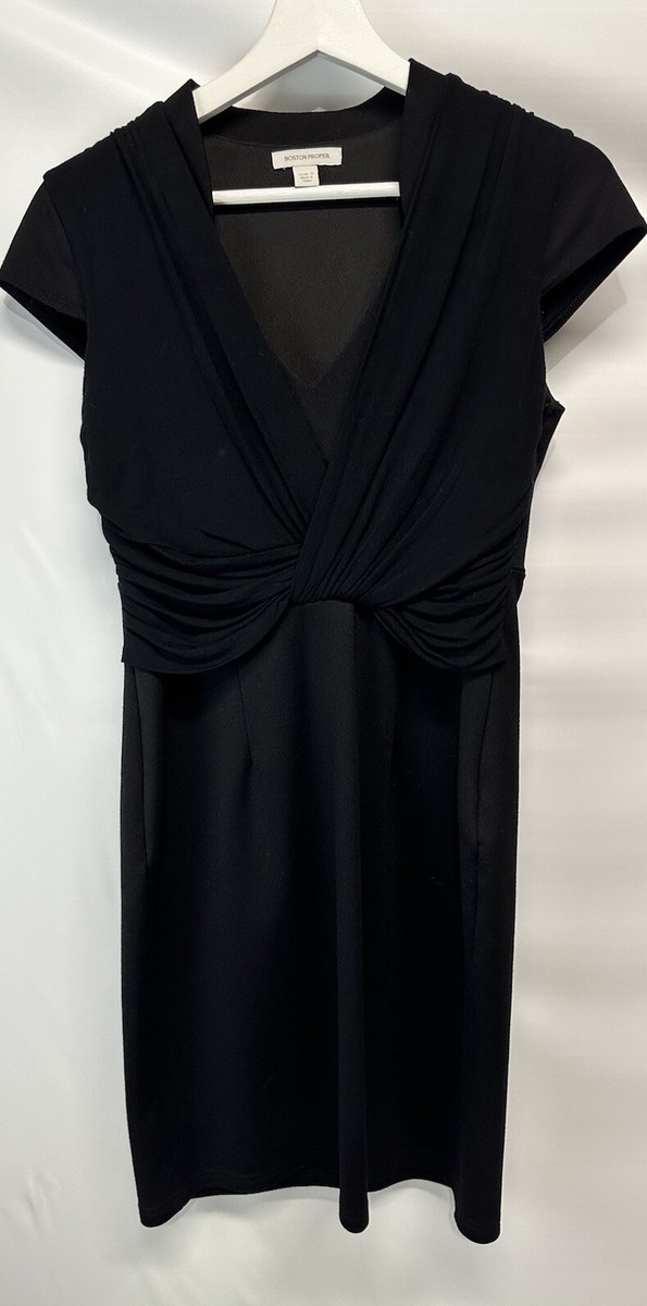 boston proper little black dress Versatile Tiered Short Dress - Black