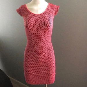 hot pink bodycon mini dress