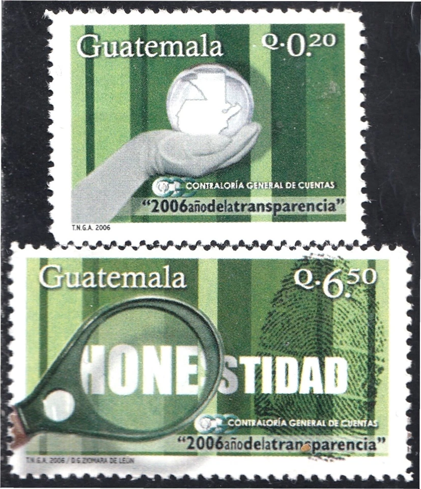 Guatemala 564/65 2007 Contraloría General de Cuentas MNH