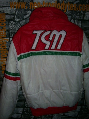 Vintage TGM racing team motocross squadra corse nylon padded jacket '70s - Imagen 2 de 3