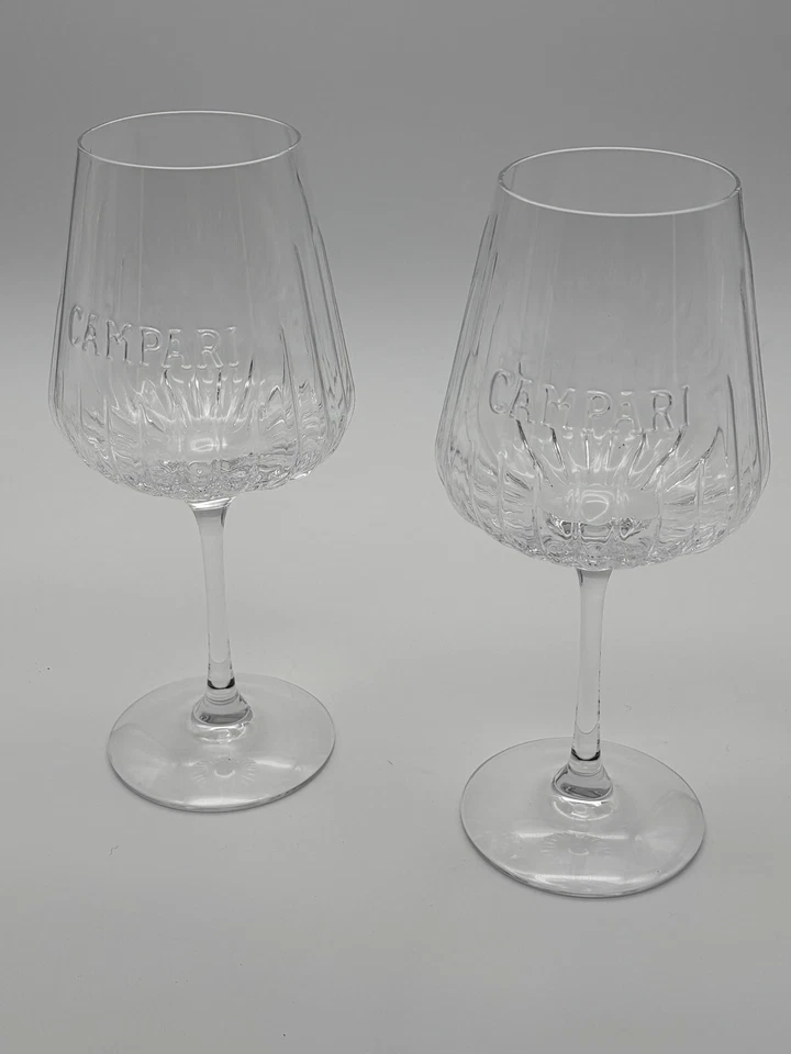 2x Campari Spritz Stiel Glas Gläser Cocktailglas Cocktailgläser Set 0,49l - Bild 1 von 1