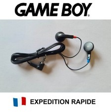 Ecouteurs Game Boy DMG-02 Stereo Headphones GB FAT (bleu $& rouge) NEUF / NEW