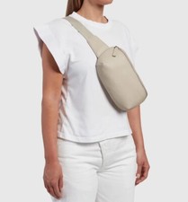 Monos Metro Sling Ivory Fanny Pack / Crossbody Body Bag Nwot