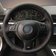 Custom Leather Steering Wheel Cover Full Wrap for BMW M Sport M3 E46 M5 E39