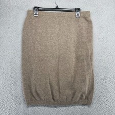 Vintage Donwit Teller Skirt Women's Medium Brown Wool Italy Made Sweater 70s 80s