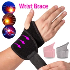 Wrist Brace Sports Band Wrap Support Gym Strap Carpal Tunnel Bandage Adjustable 