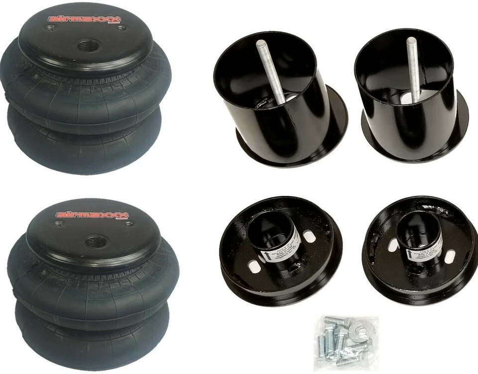 Soporte de bolsa delantera de 3/8" y suspensión neumática de reubicación de amortiguador para Cadillac 1965-70 Foto 2 de 4