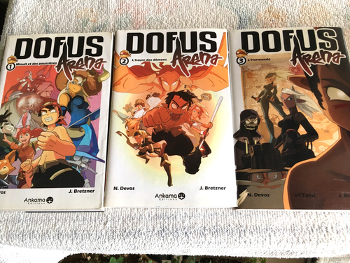 LIVRES DOFUS ARENA N° 1, 2, 3 EN FRANCAIS Devos Ttami Bretzner EDITIONS