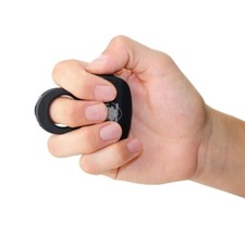 NEW~STING RING RECHARGEABLE STUN GUN 18M - Black