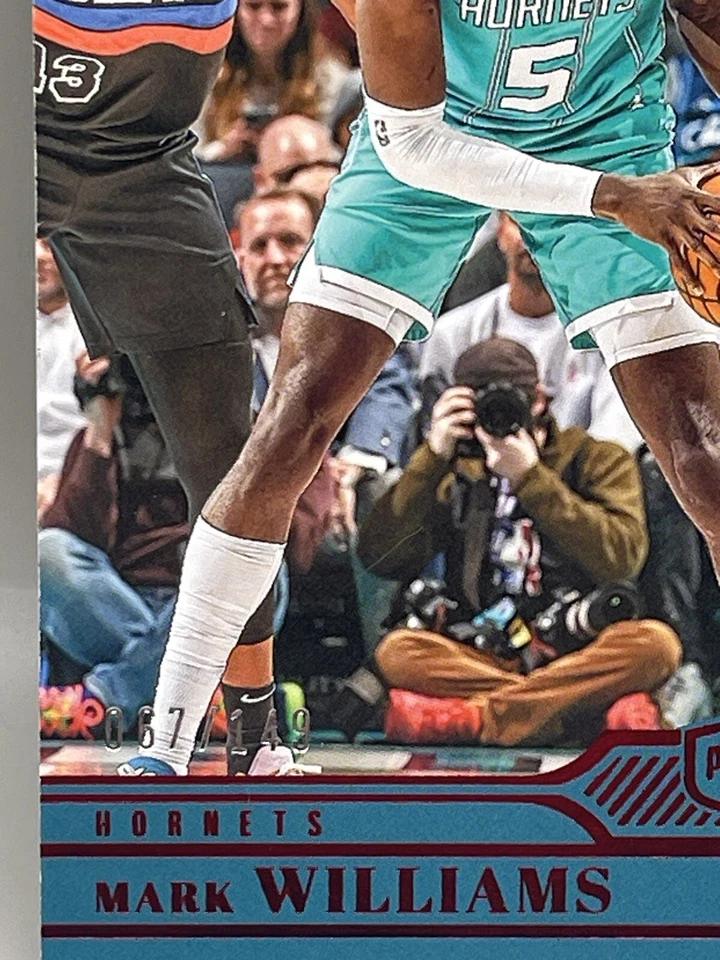 2022-23 Panini Chronicles Plates and Red /149 Mark Williams #314 Rookie RC - Image 3 of 3