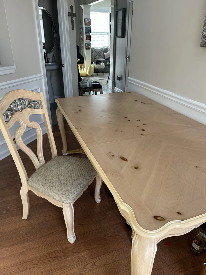 Mueble Sofá Muy Bonito Con Buenos Cojines, Mesa de Mármol, Mesa de Comedor con 6 Foto 2 de 4