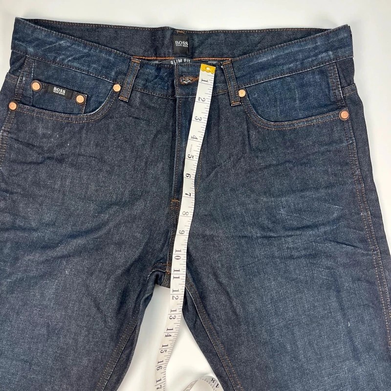 Hugo Boss Jeans Men’s W34 L34 Indigo Delaware Slim Fit Straight Trousers thumbnail 15