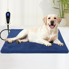 Dog Heating Pad,28 18 in Heated Dog Bed with Constant Heat  Auto Modes  MET U...
