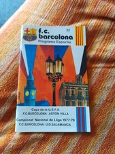 Barcelona v Aston Villa UEFA Cup Programme, 1977/78 (39)