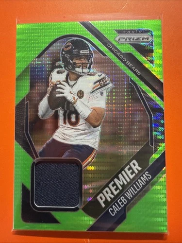 2025 Panini Prizm Premier Jerseys Neon Green Caleb Williams ~ Bears 🔥🔥