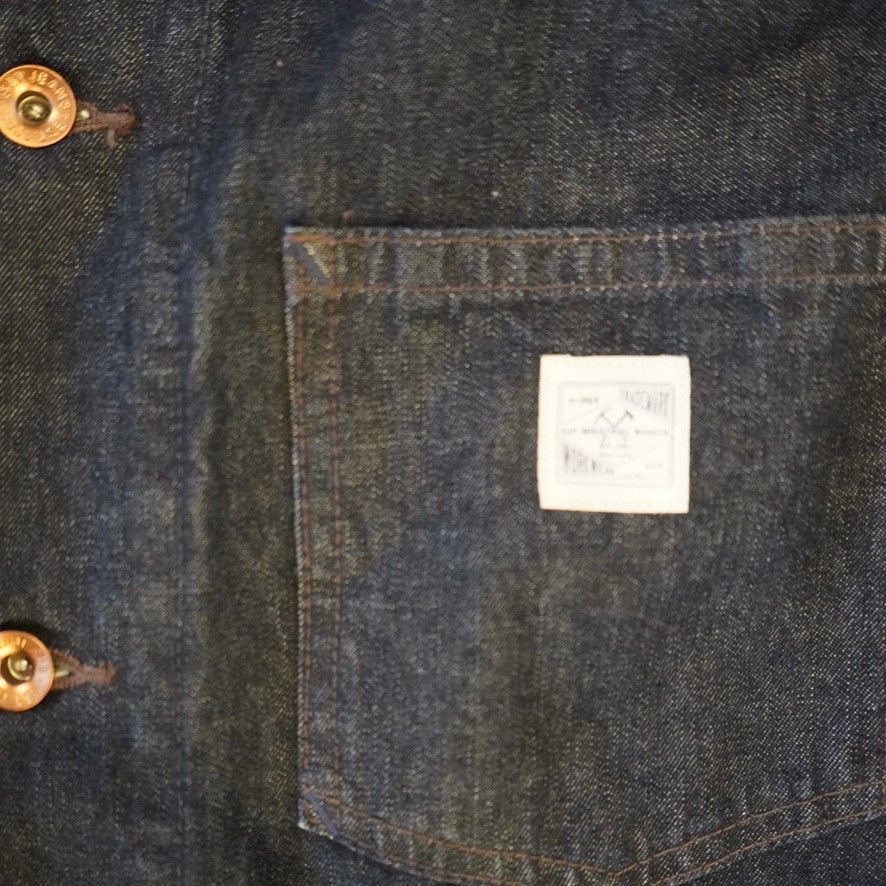 Gap Workforce Button Down Chore Denim Jacket Blue… - image 2