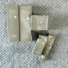 SADOER THE ORGANIC AVOCADO ANTI-WRINKLE SKIN CARE CLEANSER TONER CREAMS NIB