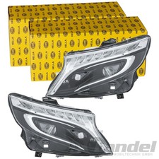 2x HELLA LED SCHEINWERFER SATZ passend für MERCEDES EVITO MARCO V-KLASSE VITO LI 2x HELLA LED SCHEINWERFER SATZ passend für MERCEDES EVITO MARCO V-KLASSE VITO LI