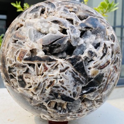 Natural Sphalerite ore Quartz Sphere Quartz Crystal Ball Reiki Healing 7300g