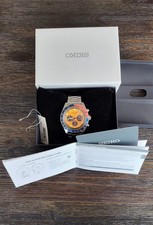 Seiko Prospex Speedtimer SSC947 SOLAR Orange Dial Display Chronograph Classic