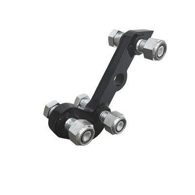 Single L-shaped bracket Part For Mini Excavator Three Holes Hydraulic Clip Thumb