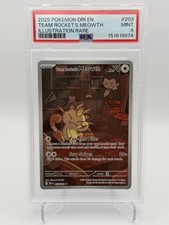 2025 Pokemon Destined Rivals Team Rocket's Meowth #203/182 PSA 9 on eBay
