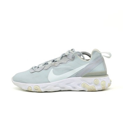 Nike Damen React Element 55 Schuh Hellgrau Weiß Dämpfung Sneaker EU 40.5