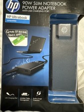 Brand New HP 90W Slim Notebook Power Adapter with USB Charging Port
