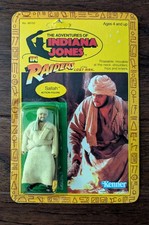 Vintage Kenner Indiana Jones ROTLA - Sallah MOC 9 Back AFA