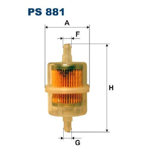 Kraftstofffilter FüR Mazda 616 SNA 1.6 73 Bis 78 Filtron 2525254 Neu-image
