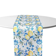 Lemon Table Runner Lemons Blue Table Runner Lemon Summer Tables Runners Lemon...