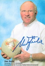 Uwe Seeler † UH Nationalspieler HSV original signiert Autogrammkarte DFB 4446 D
