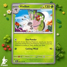Vivillon 7/191 Surging Sparks Uncommon Pokemon TCG Card Game Ungraded Near Mint