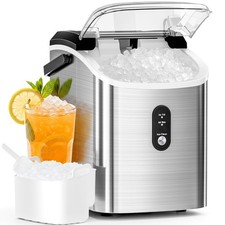 Antarctic Star Nugget Ice Maker Countertop Soft Chewable Ice, Portable Ice Maker