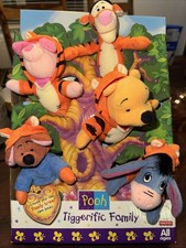 Vintage fisher price 1999 winnie the Pooh Tiggerific Family Plush NIB
